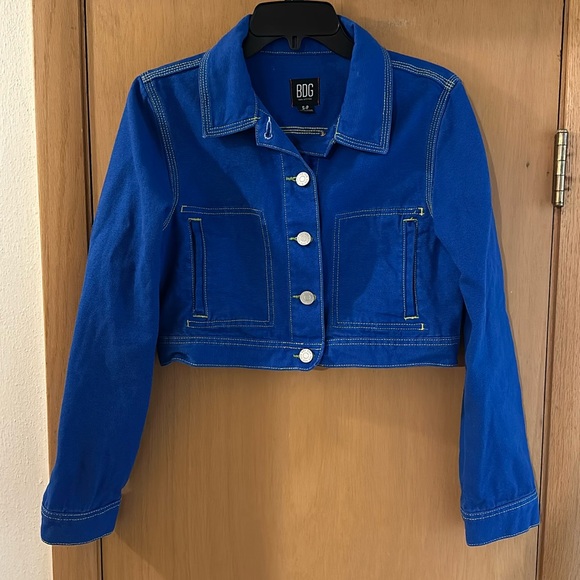 BDG Urban Outfitters Women’s Cropped Jean Jacket Blue Size Small - Picture 1 of 10